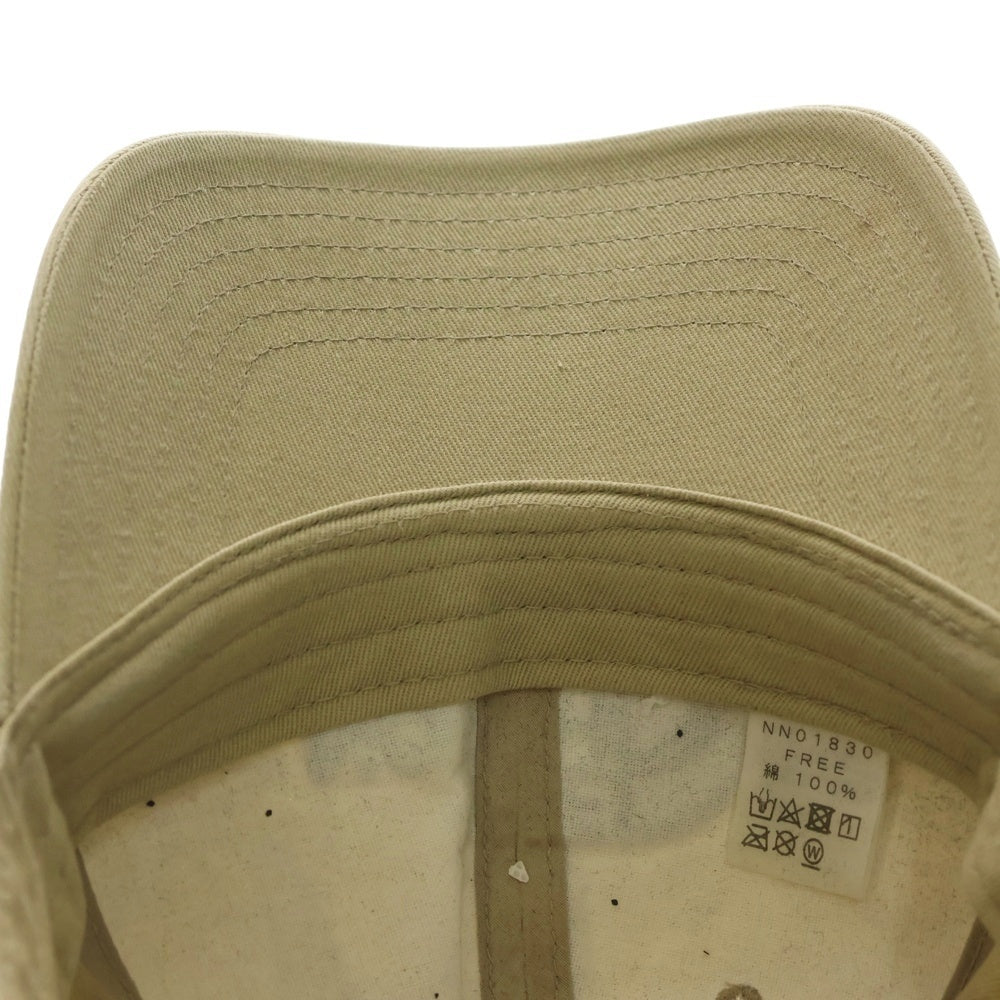 THE NORTH FACE(ザノースフェイス) キャップ ロゴ刺繍 ベージュ NN01830