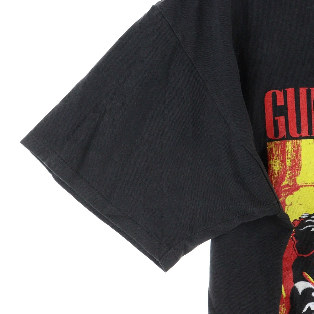 VINTAGE(ヴィンテージ) 90sGUNS N' ROSES USE YOUR ILLUSION TOUR 1991 ガンズアンドローゼス 半袖 クルーネック Tシャツ ブラック