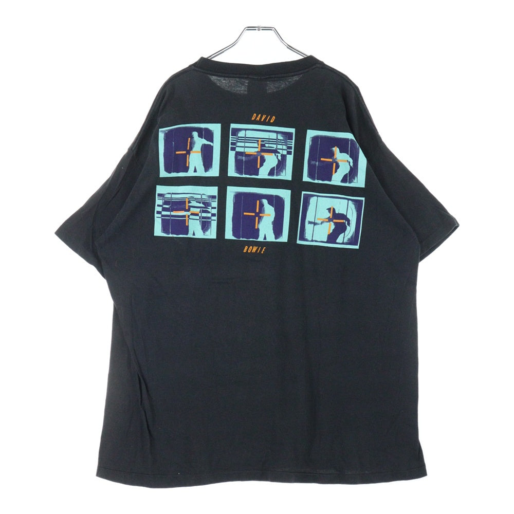 VINTAGE(ヴィンテージ) 90s David Bowie Sound & Vision 半袖 クルーネック Tシャツ ブラック
