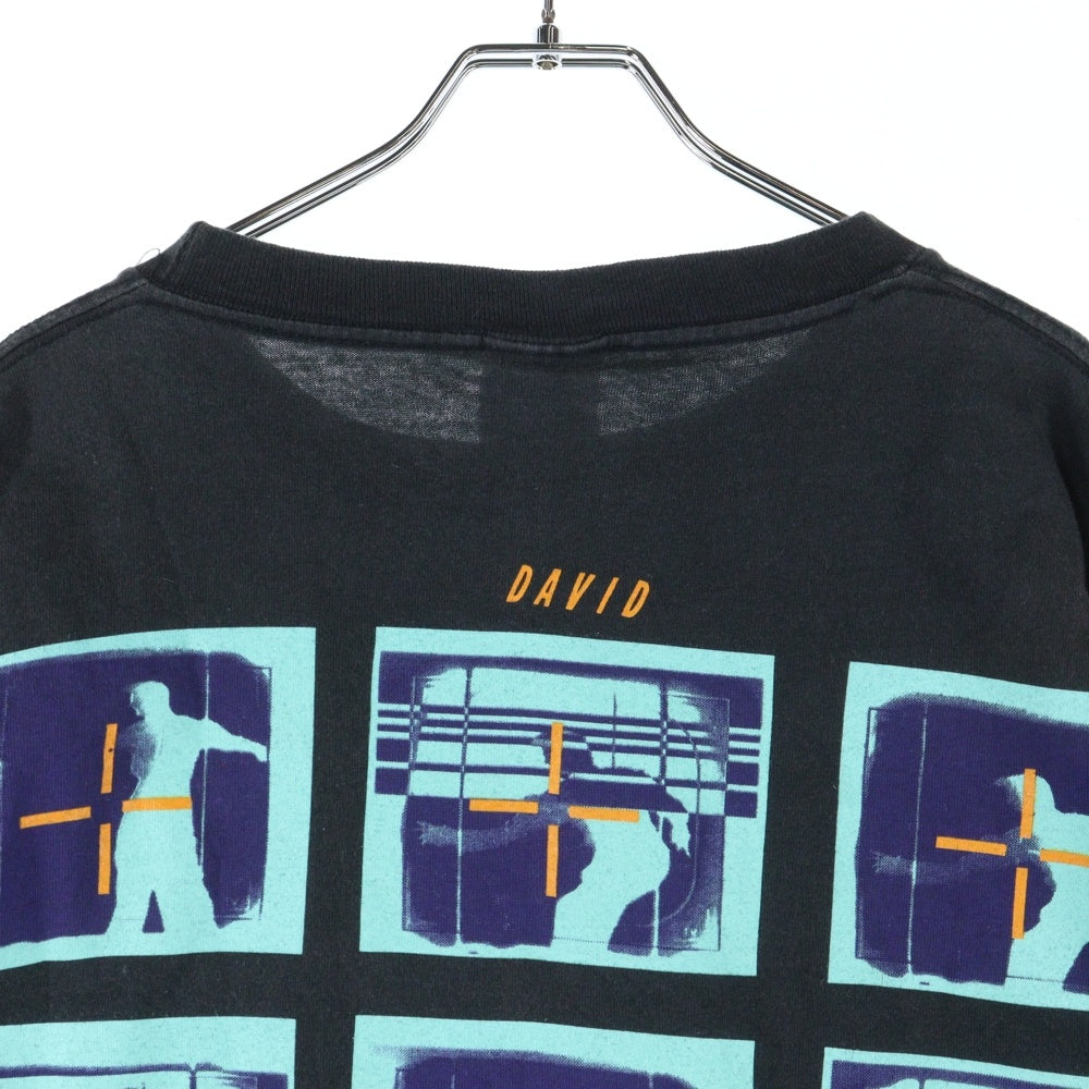 VINTAGE(ヴィンテージ) 90s David Bowie Sound & Vision 半袖 クルーネック Tシャツ ブラック