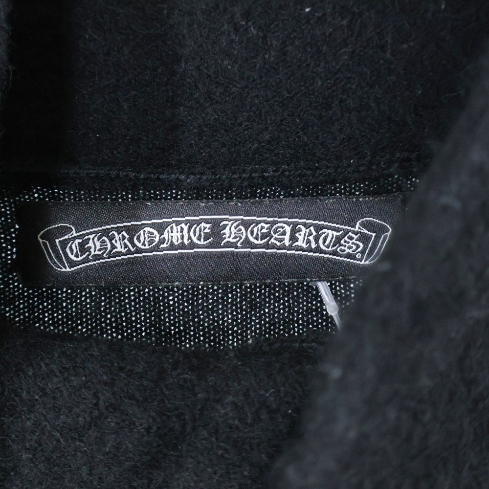 CHROME HEARTS(クロムハーツ) クロスボールボタン タイニーCHクロスクロスパッチ カシミヤハイネックニットセーター ブラック