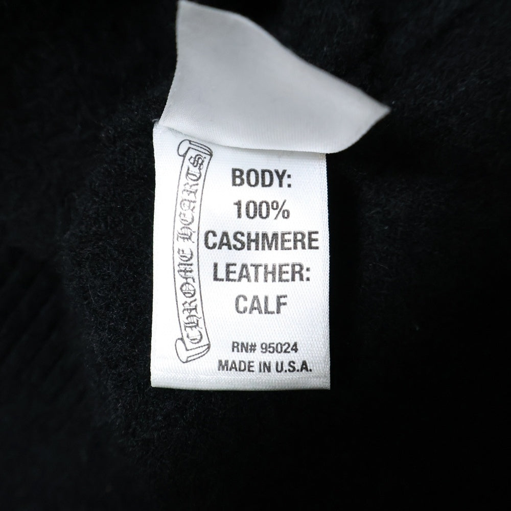 CHROME HEARTS(クロムハーツ) クロスボールボタン タイニーCHクロスクロスパッチ カシミヤハイネックニットセーター ブラック