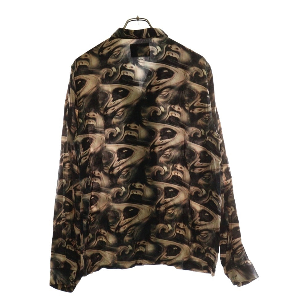 SUB-AGE.(サベージ) 総柄 レーヨン長袖シャツ ロングスリーブシャツ マルチカラー 18SS-SASH-03