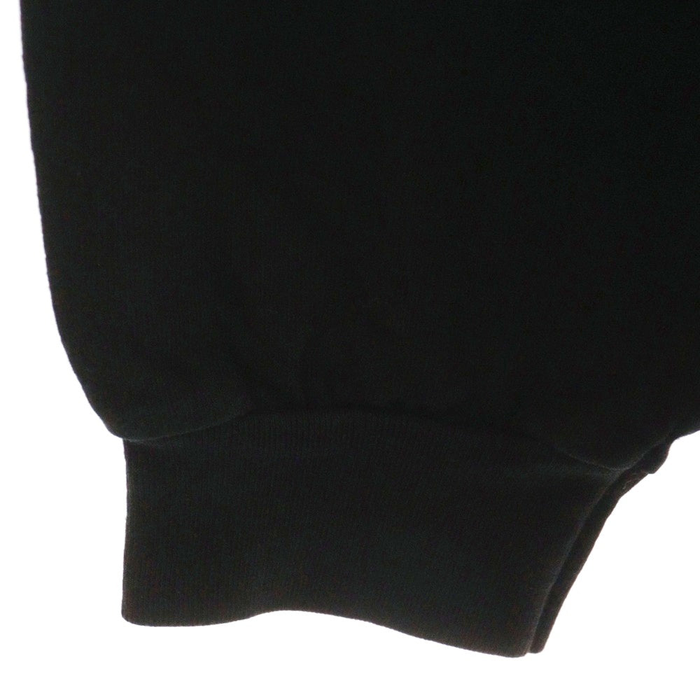 LONELY 論理(ロンリー) フロントプリント 長袖Tシャツ ロングスリーブカットソー ブラック