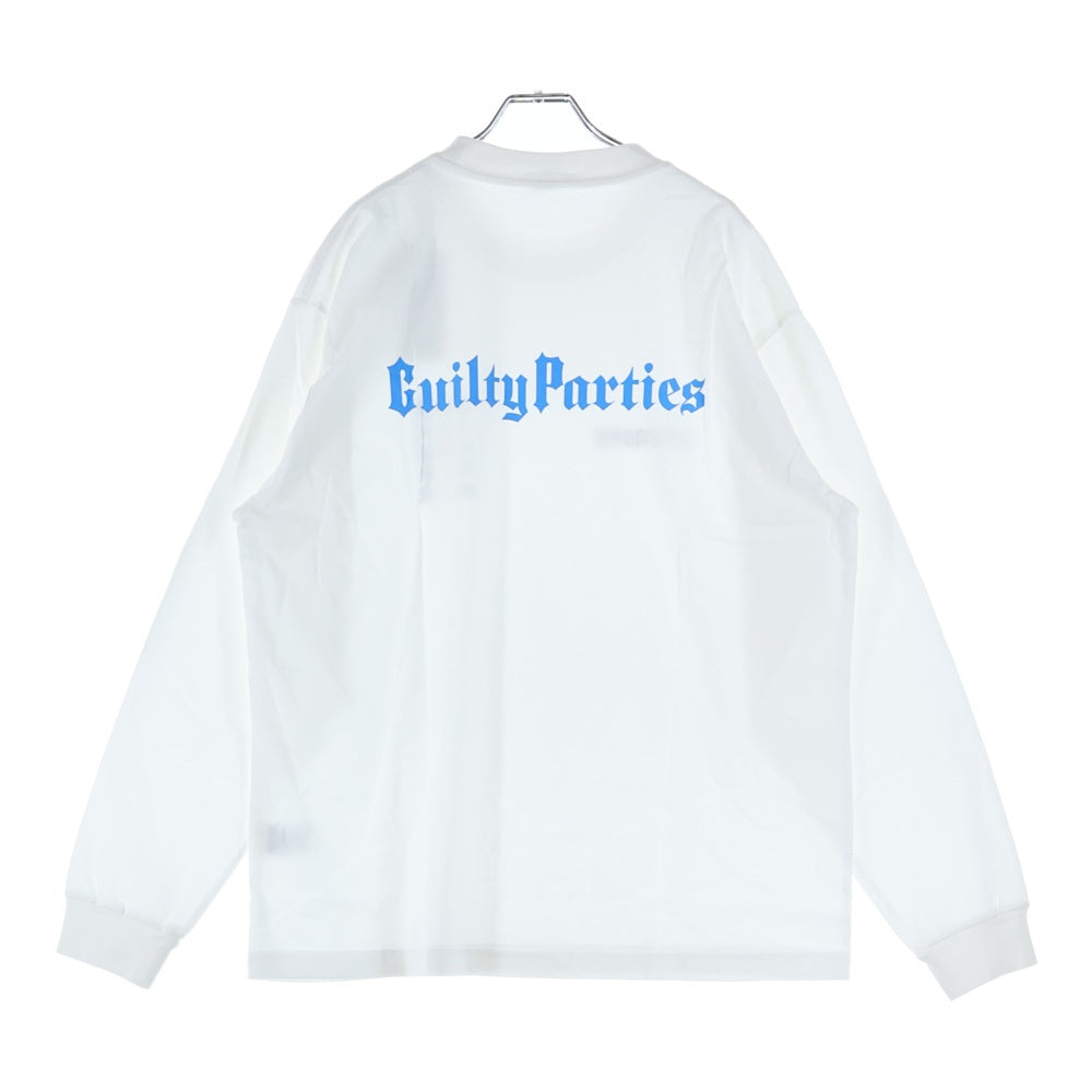 WACKO MARIA(ワコマリア) 25SS ×MR.BROTHERS CUT CLUB 天国東京 ヘビーウエイト 長袖 クルーネック ロングスリーブ Tシャツ ホワイト MBCC-WM-LT01