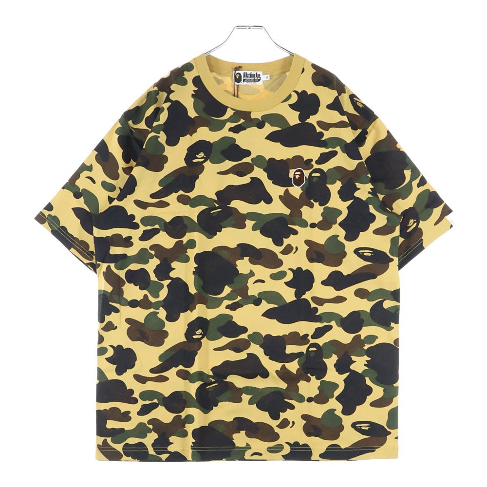 A BATHING APE(アベイシングエイプ) 1ST CAMO ONE POINT TEE APE HEAD 半袖 クルーネック Tシャツ カモフラ 1K70109011
