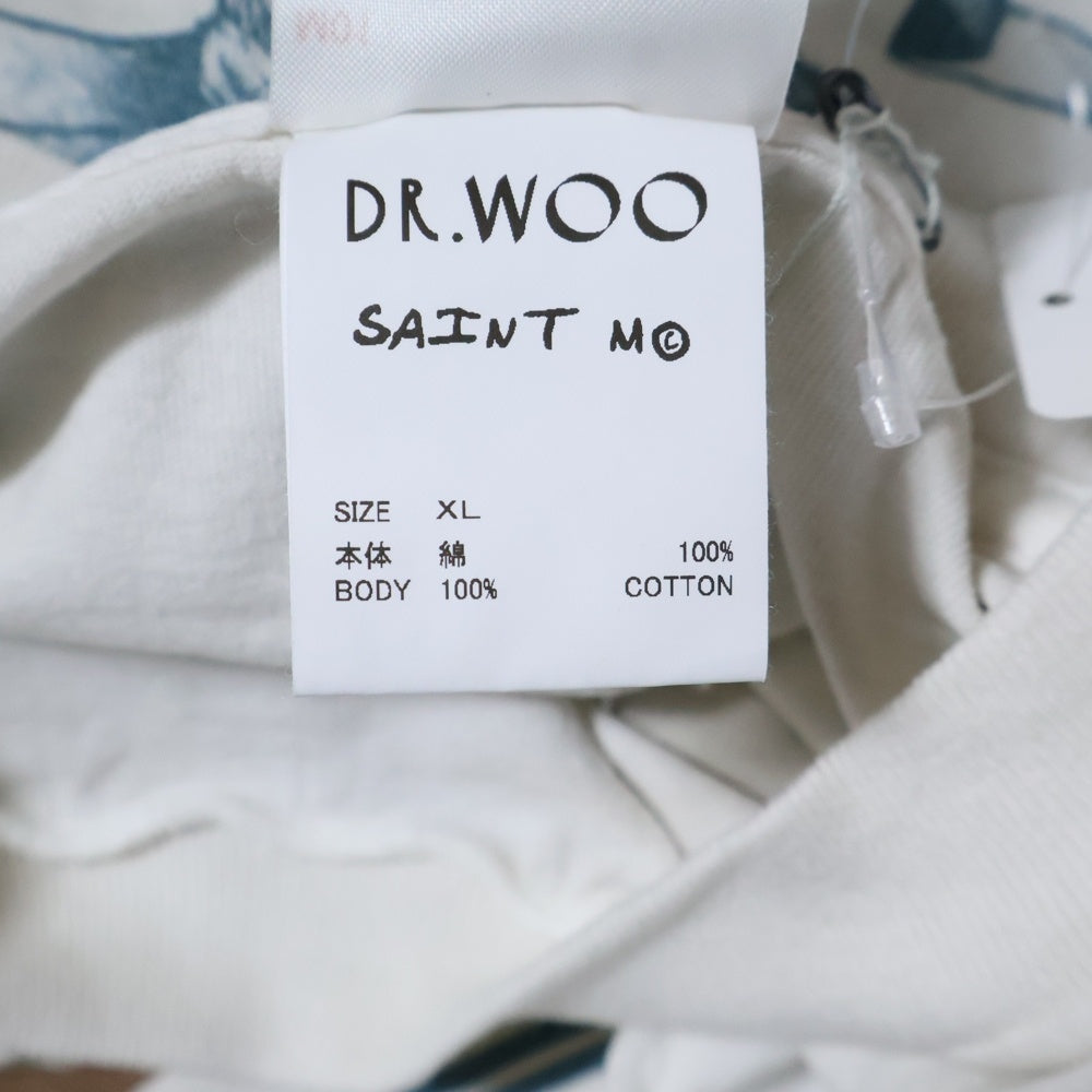 SAINT MICHAEL(セントマイケル) 25AW TATOO DW_LS TEE タトゥープリント 長袖カットソー クルーネック ロングスリーブ ホワイト SM-HR1-0000-C29