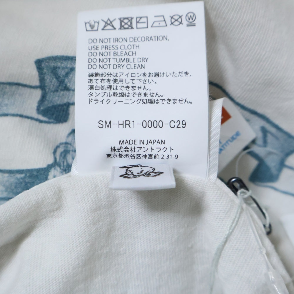 SAINT MICHAEL(セントマイケル) 25AW TATOO DW_LS TEE タトゥープリント 長袖カットソー クルーネック ロングスリーブ ホワイト SM-HR1-0000-C29