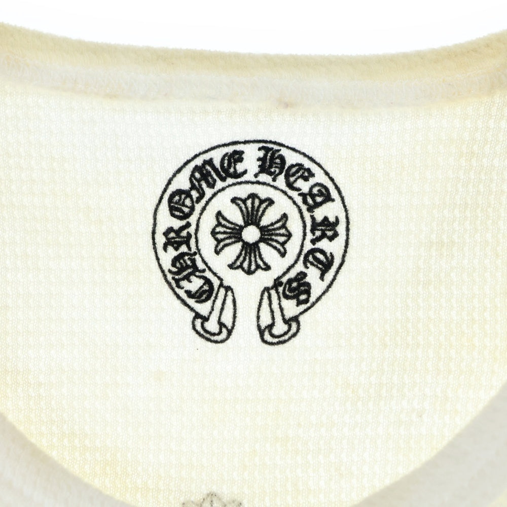 CHROME HEARTS(クロムハーツ) CH PLS THERMAL L/S TEE CHプラスプリント サーマル長袖Tシャツ ロングスリーブカットソー ホワイト