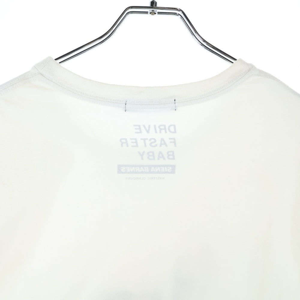 HYSTERIC GLAMOUR(ヒステリックグラマー) ×SIENA BARNES シエナバーンズ クルーネックTシャツ 半袖カットソー ホワイト 06223CT03