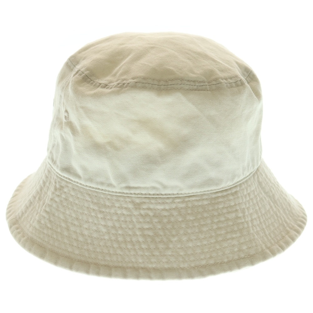 HYSTERIC GLAMOUR(ヒステリックグラマー) ロゴ刺しゅう コットン バケットハット ベージュ 02221QH02