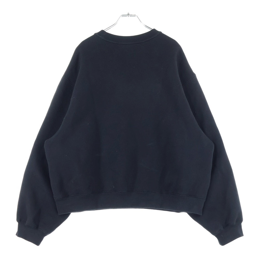 ALEXANDER WANG(アレキサンダーワン) Logo Crewneck Swaetshirt ロゴ クルーネックスウェットトレーナー ブラック レディース 4CC3221360