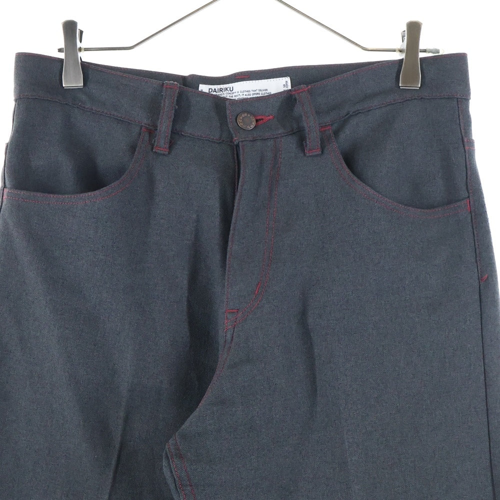 DAIRIKU(ダイリク) 19SS FLASHER PRESSED PANTS センタープレス フラッシャープレスドパンツ グレー 19SS B-3