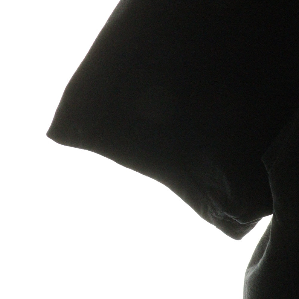 The Ennoy Professional(エンノイプロフェッショナル) 25SS CIRCLE E DRIP T-SHIRT TEE サークルE ドリップロゴ クルーネックTシャツ 半袖カットソー ブラック SS25BRENCT03AM