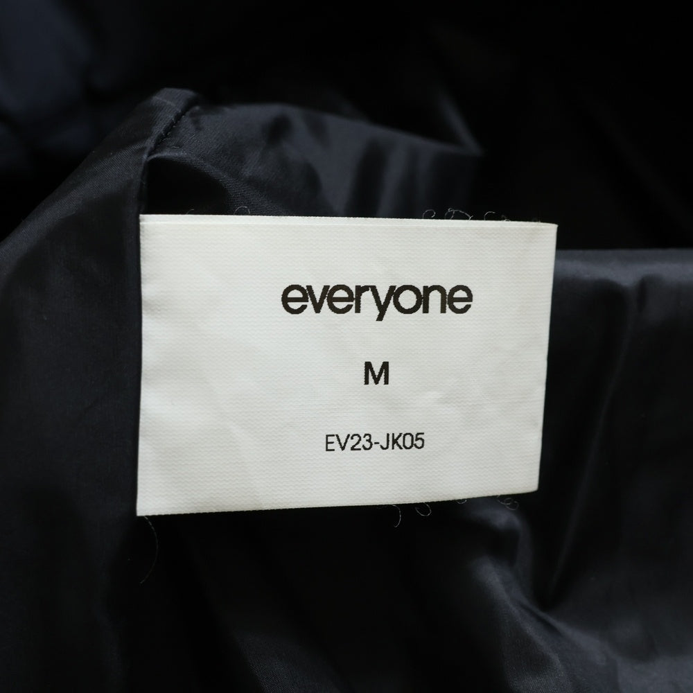 everyone(エブリワン) 23AW random quilted jacket ランダムキルティングジャケット 中綿ジャケット ブラック EV23-JK05