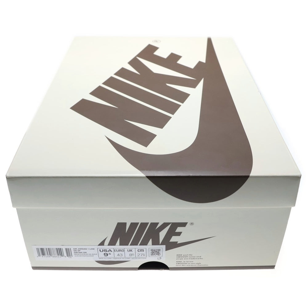 NIKE(ナイキ) ×TRAVIS SCOTT AIR JORDAN 1 LOW OG SP Reverse Olive トラヴィススコット エアジョーダン1 リバースオリーブ ローカットスニーカー US9.5/27.5cm DM7866-200