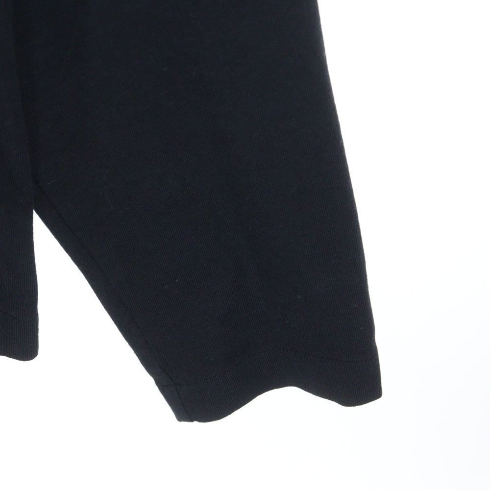 CHROME HEARTS(クロムハーツ) YNOT L/S TEE フロントロゴ刺繍 袖CHクロス刺繍 クルーネック 長袖Tシャツ ブラック