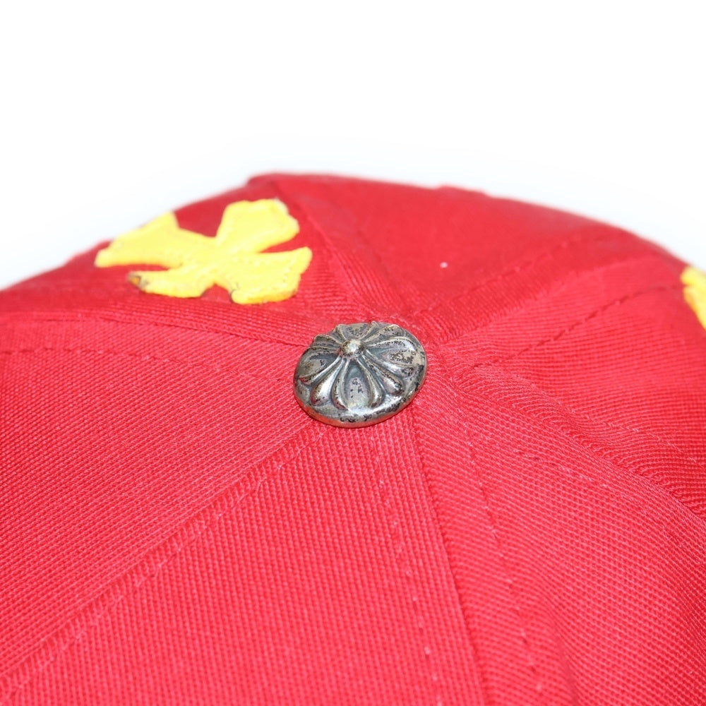 CHROME HEARTS(クロムハーツ) CH HAT クロスパッチベースボールキャップ レッド