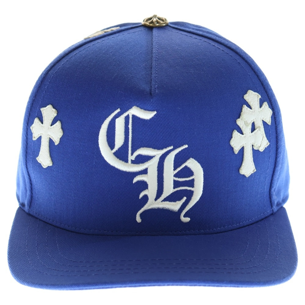 CHROME HEARTS(クロムハーツ) CH HAT クロスパッチベースボールキャップ ブルー