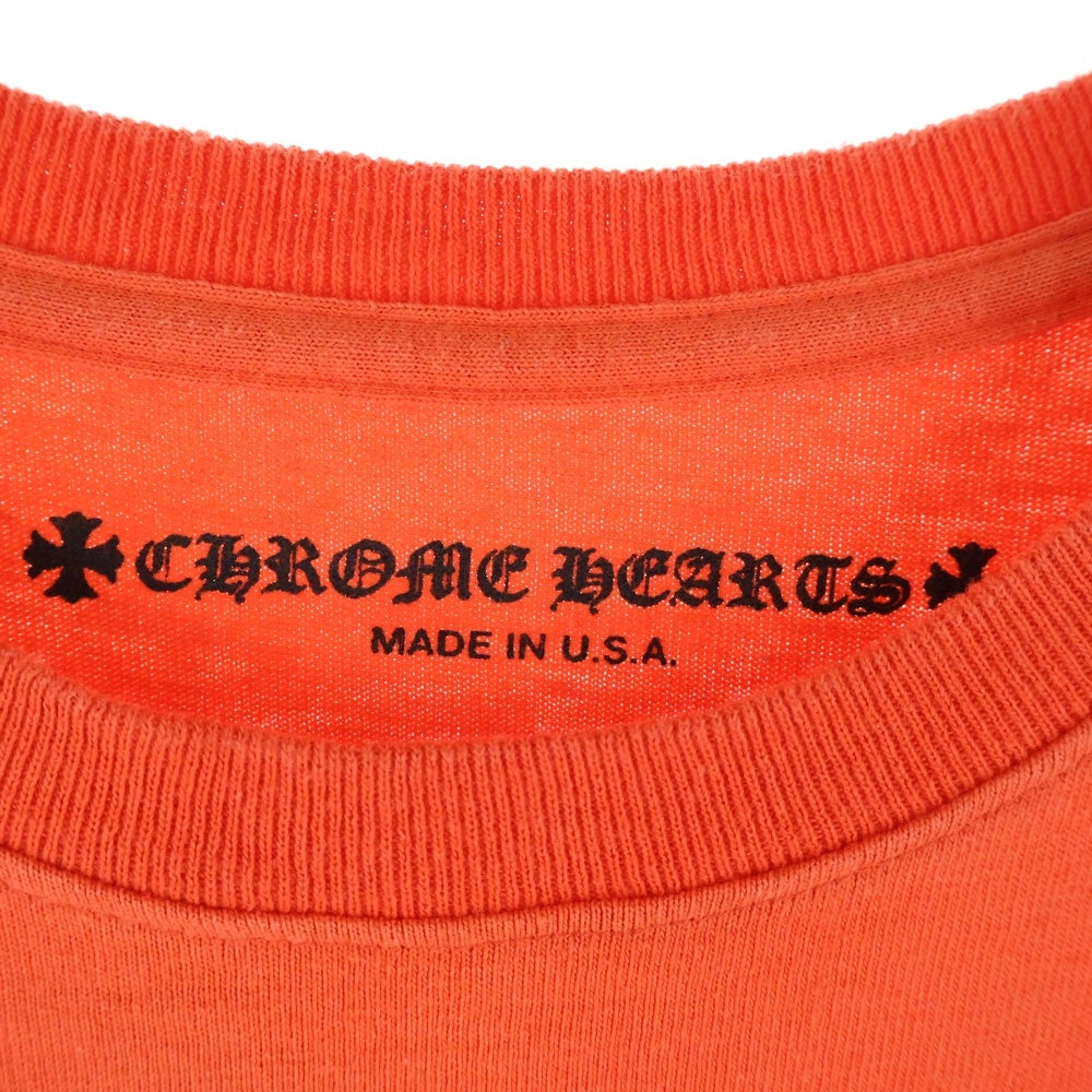 CHROME HEARTS(クロムハーツ) ×MATTY BOY PPO SPARK THE HEART T-SHRTS マッティボーイ プリントスパークザハートクルーネック半袖Tシャツカットソー オレンジ