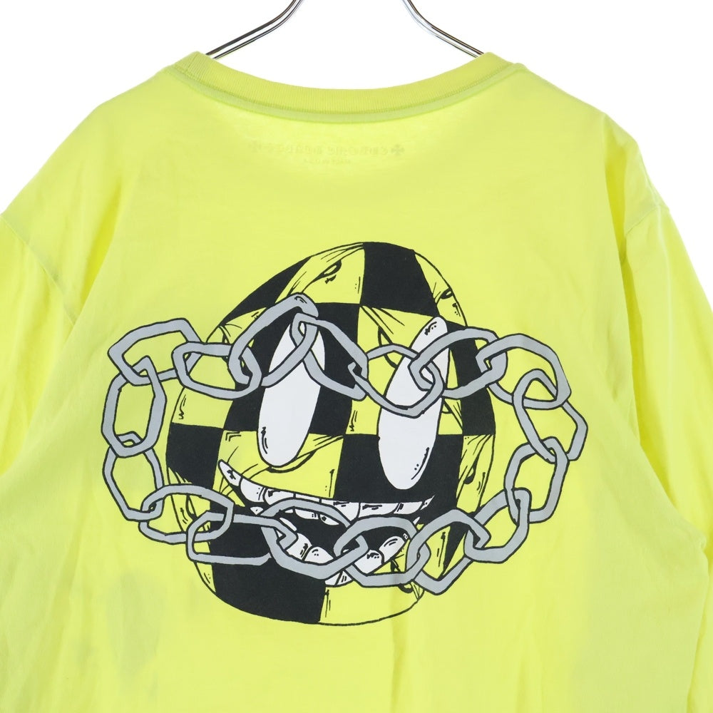 CHROME HEARTS(クロムハーツ) 22AW MATTY BOY PPO HRDWR GRN LS Tee マッティボーイ プリント クルーネック 長袖Tシャツ イエロー