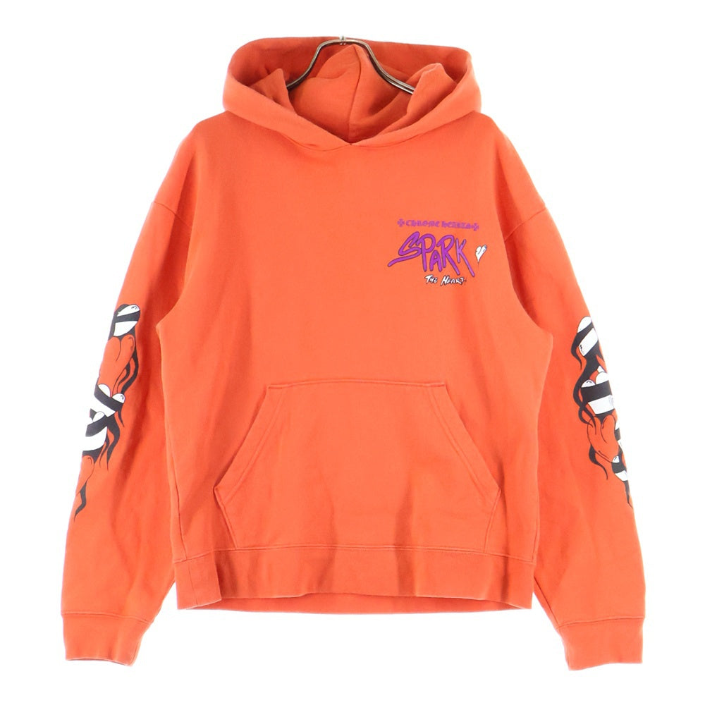 CHROME HEARTS(クロムハーツ) SWTSHRT PPO U HD PLVR MATTY RED MATTY BOY マッティボーイチョンパープリテンスプルオーバーフーディ パーカー オレンジ