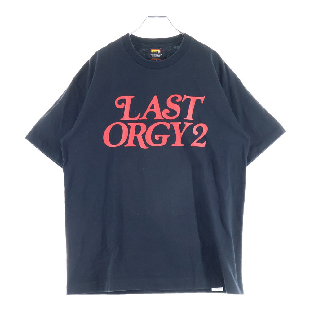 HUMAN MADE(ヒューマンメイド) ×UNDERCOVER LAST ORGY2 フロントプリント クルーネックTシャツ 半袖カットソー ブラック