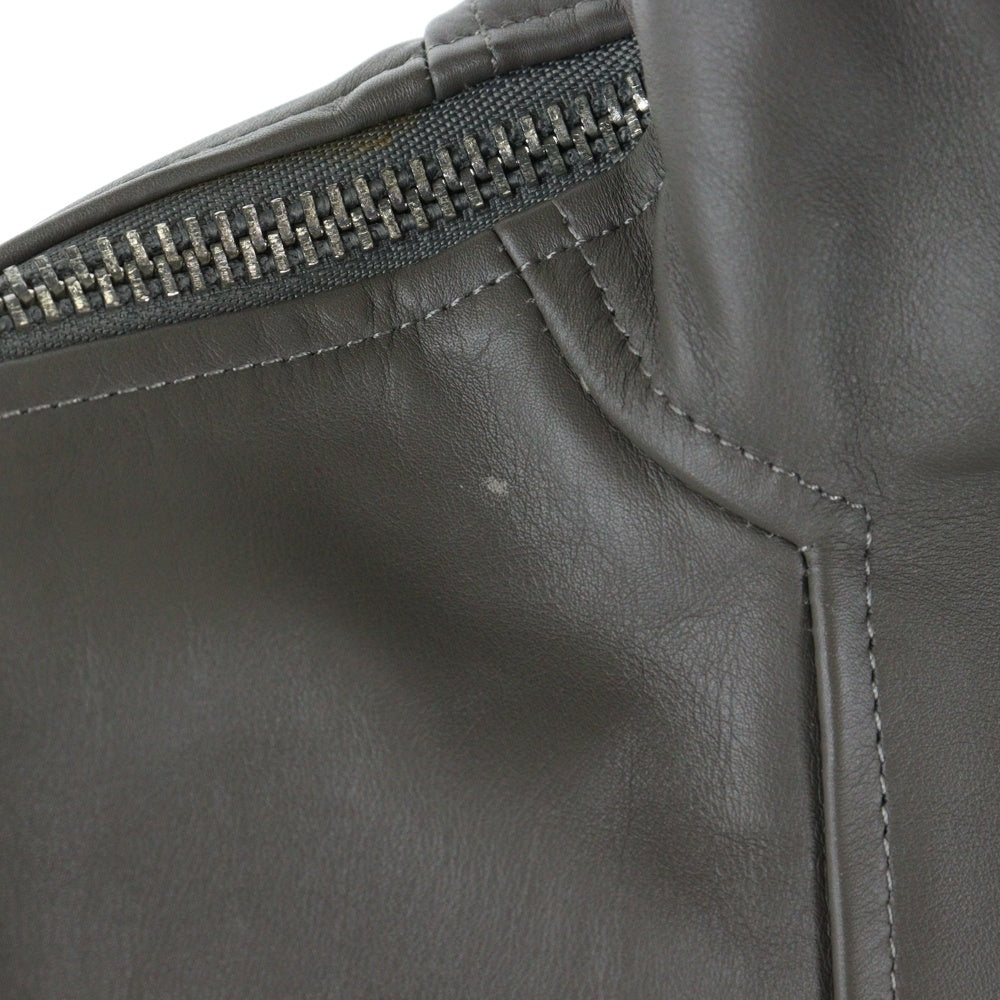 Acne Studios(アクネ ストゥディオズ) 19AW 構築 レザー ジャケット グレー FN-WN-LEAT000060
