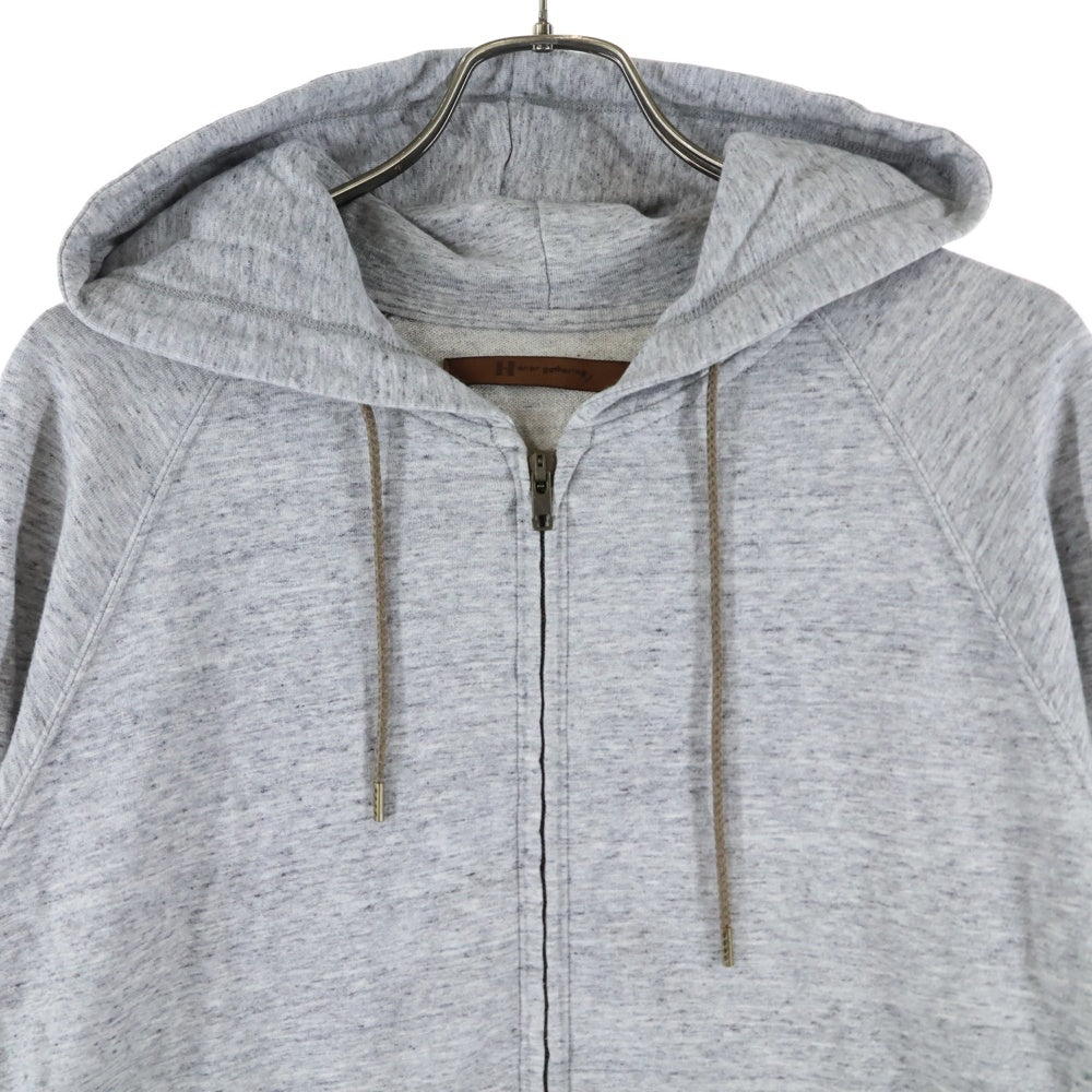 NO BRAND(ノーブランド) Honor Gathering オナーギャザリング ジップパーカー グレー 15SS-T01