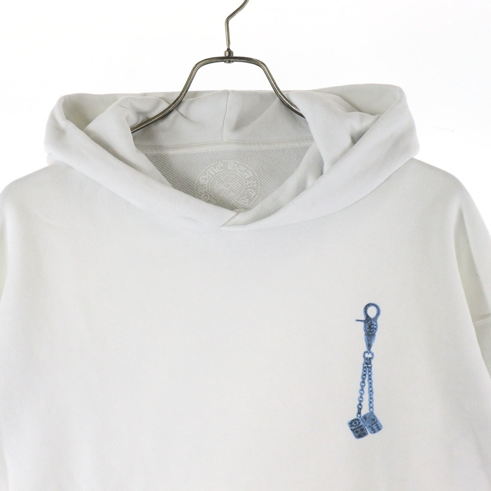 CHROME HEARTS(クロムハーツ) Las Vegas Limited Fontainebleau Dice Print Pullover Hoodie ダイスプリント プルオーバーパーカー ホワイト