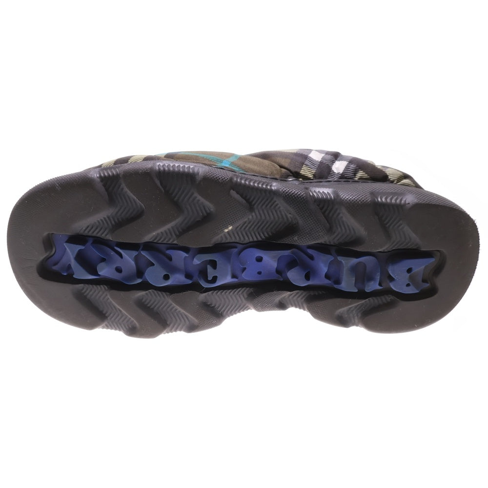 BURBERRY(バーバリー) Pillow チェック柄 ナイロン ピローミュール シューズ カーキ