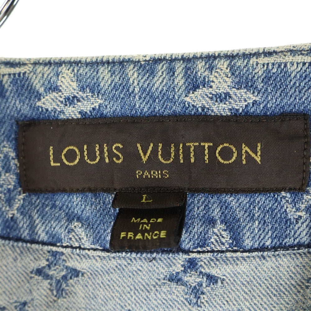 SUPREME(シュプリーム) 17AW Jacquard Denim Baseball Jersey モノグラム ジャガードデニムベースボールジャージー 半袖シャツ インディゴ HDD92WALL 406N