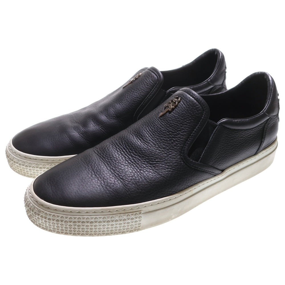 CHROME HEARTS(クロムハーツ) SLIP ON スリッポン CHプラス レザーパッチ ダガー ローカットスニーカー ブラック/ホワイト