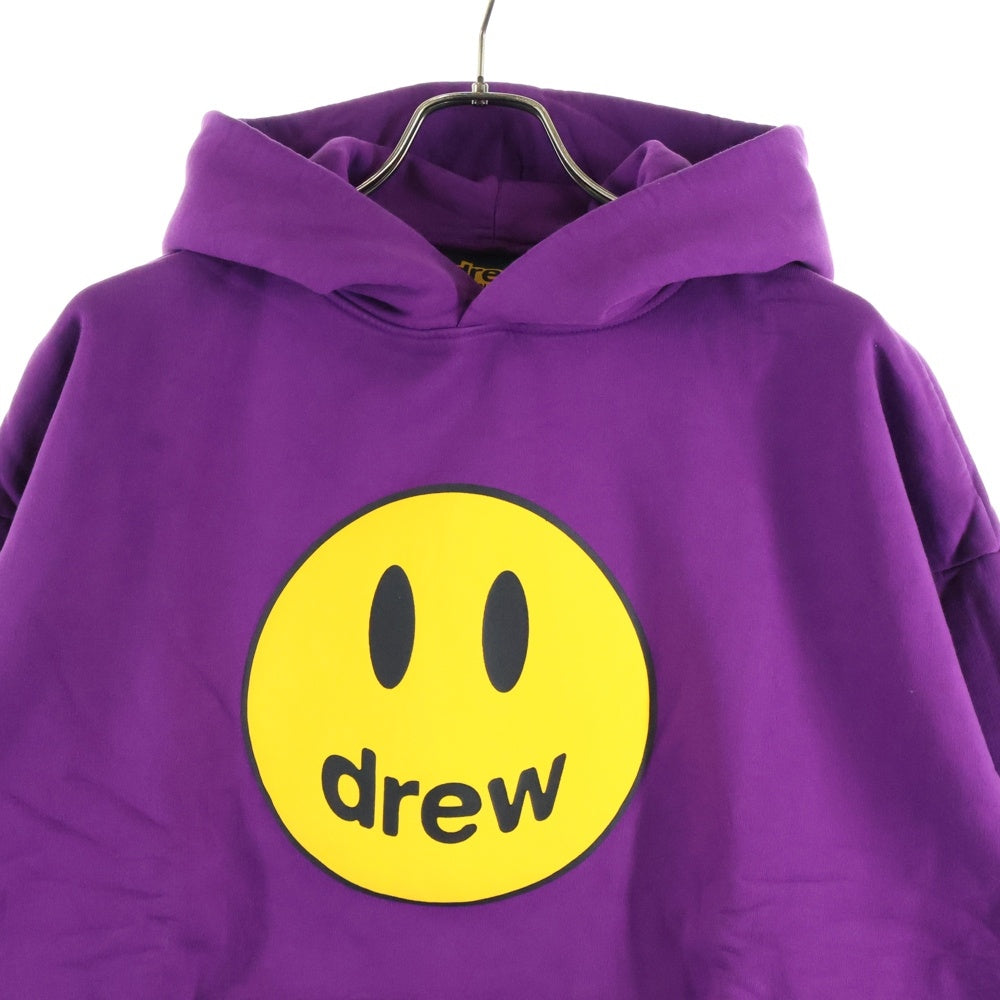 drew house(ドリューハウス) FRONT LOGO MASCOT HOODIE フロントロゴプリントプルオーバースウェットパーカー フーディー パープル