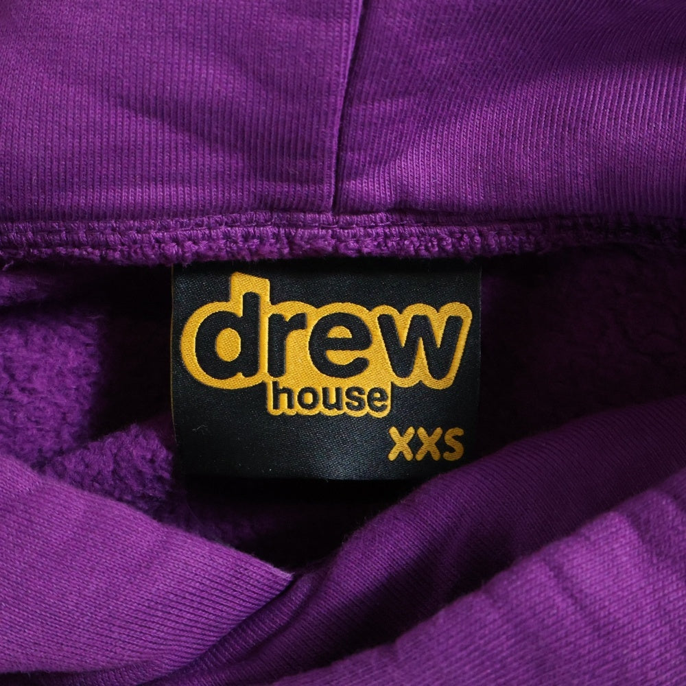 drew house(ドリューハウス) FRONT LOGO MASCOT HOODIE フロントロゴプリントプルオーバースウェットパーカー フーディー パープル
