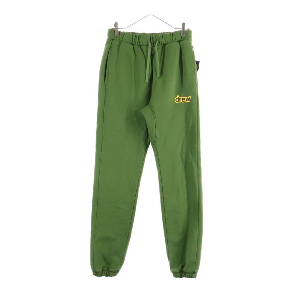 drew house(ドリューハウス) フロントロゴプリント コットン スウェットパンツ グリーン