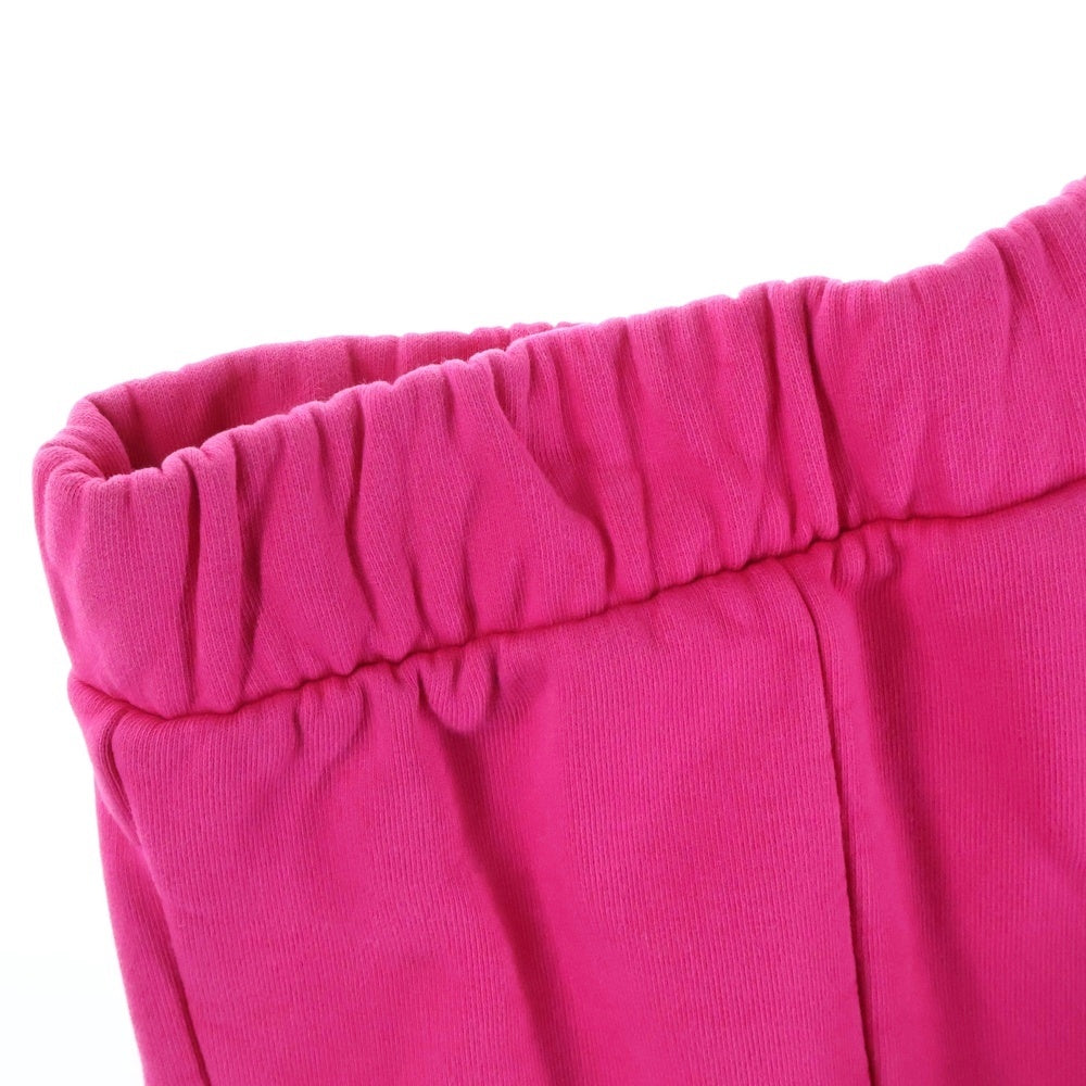 drew house(ドリューハウス) フロントロゴプリント コットン スウェットパンツ ピンク