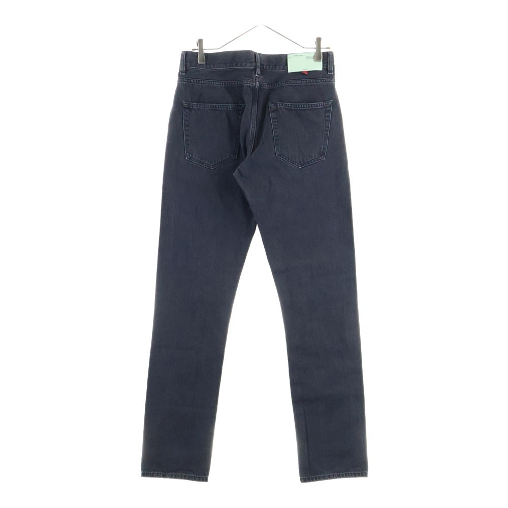 OFF-WHITE(オフホワイト) ジッパーフライ 刺しゅうデザイン デニムパンツ スリムジーンズ ブラック OMYA003