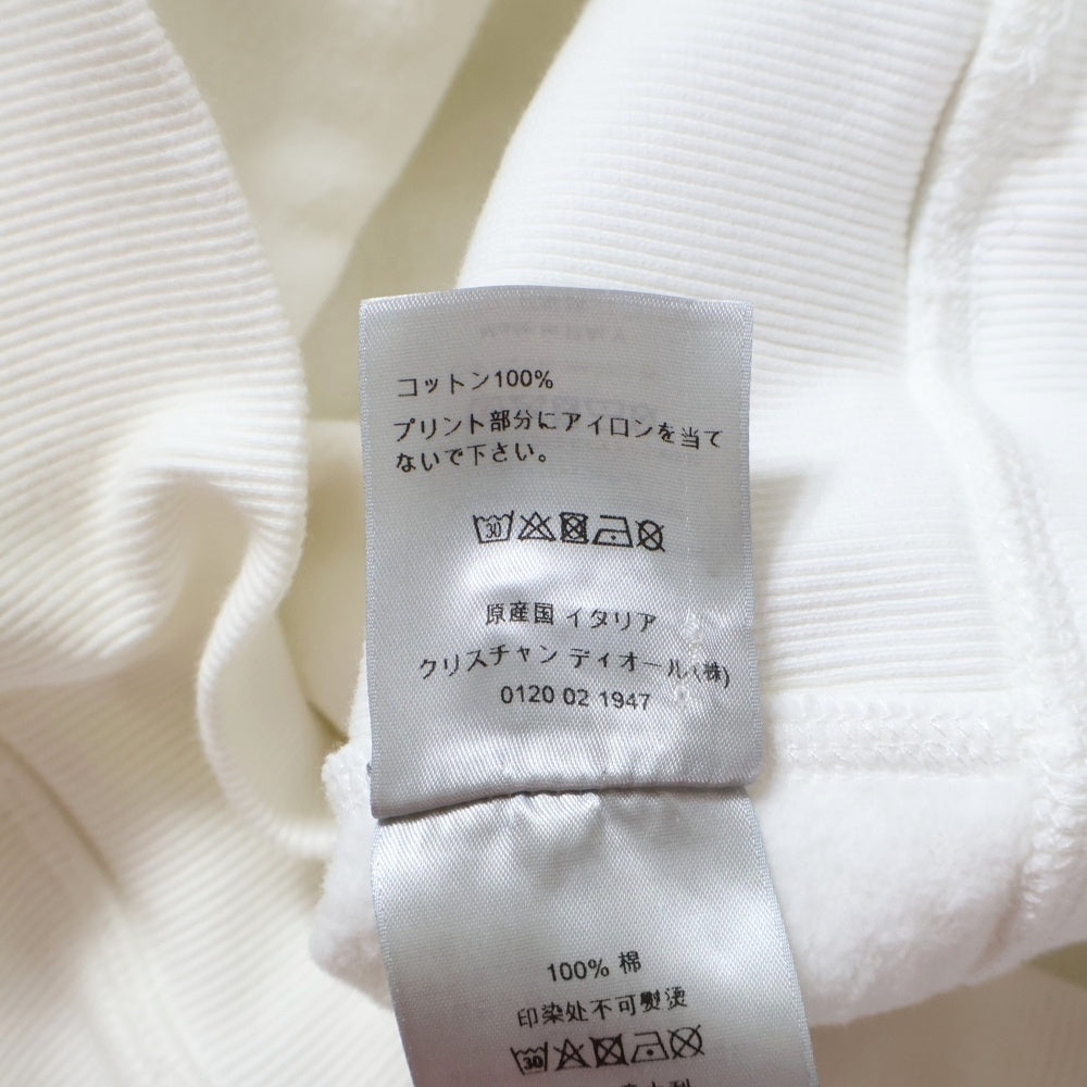 DIOR(ディオール) 20AW アトリエロゴプリント プルオーバーパーカー フーディー ホワイト 043J646A0531