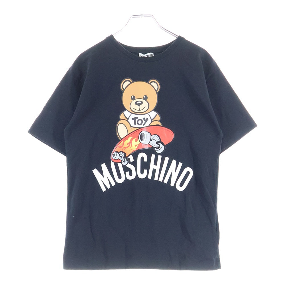 MOSCHINO(モスキーノ) UNDER BEAR ベアプリント クルーネック 半袖Tシャツ ブラック キッズ