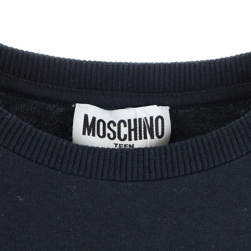 MOSCHINO(モスキーノ) UNDER BEAR ベアプリント クルーネック 半袖Tシャツ ブラック キッズ