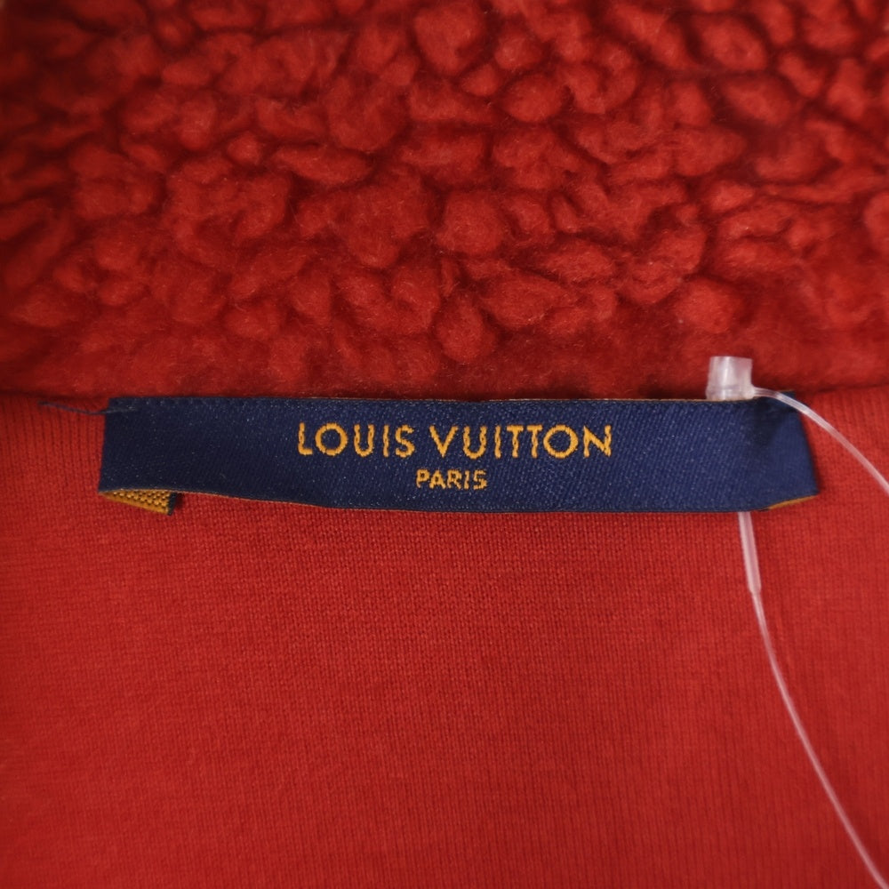 LOUIS VUITTON(ルイヴィトン) 22AW ×NIGO Damier Fleece Jacket ニゴ ダミエ ボアフリースジャケット レッド/ホワイト RM221M I03 HMY04W