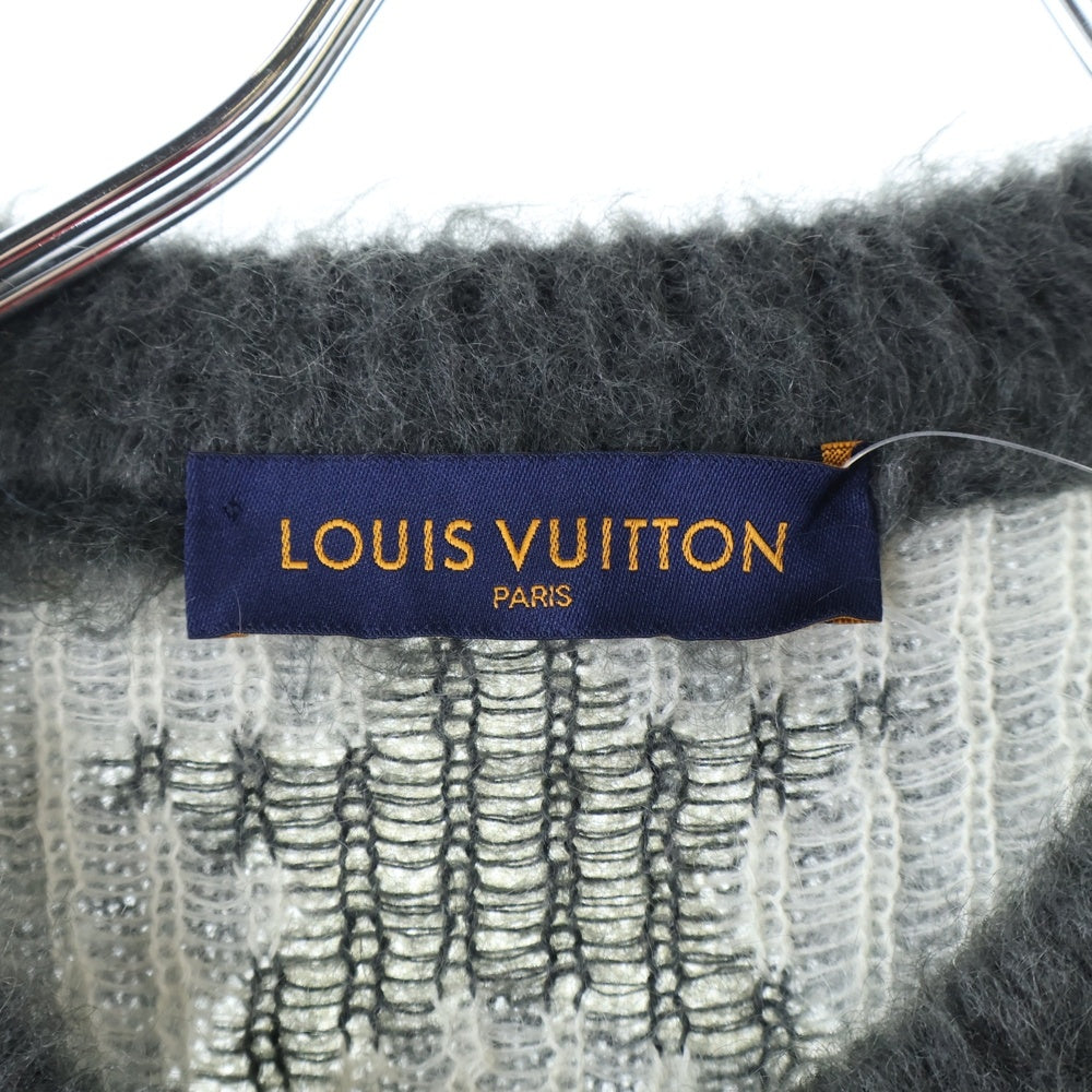LOUIS VUITTON(ルイヴィトン) 19AW USAフラッグ モヘアニットセーター グレー RM192 RIS HHN98W