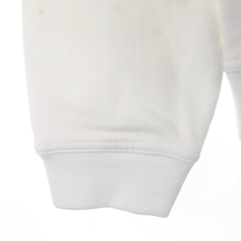 HERMES(エルメス) 23SS Scub'H 裏起毛 フロントロゴ スウェットトレーナー ホワイト