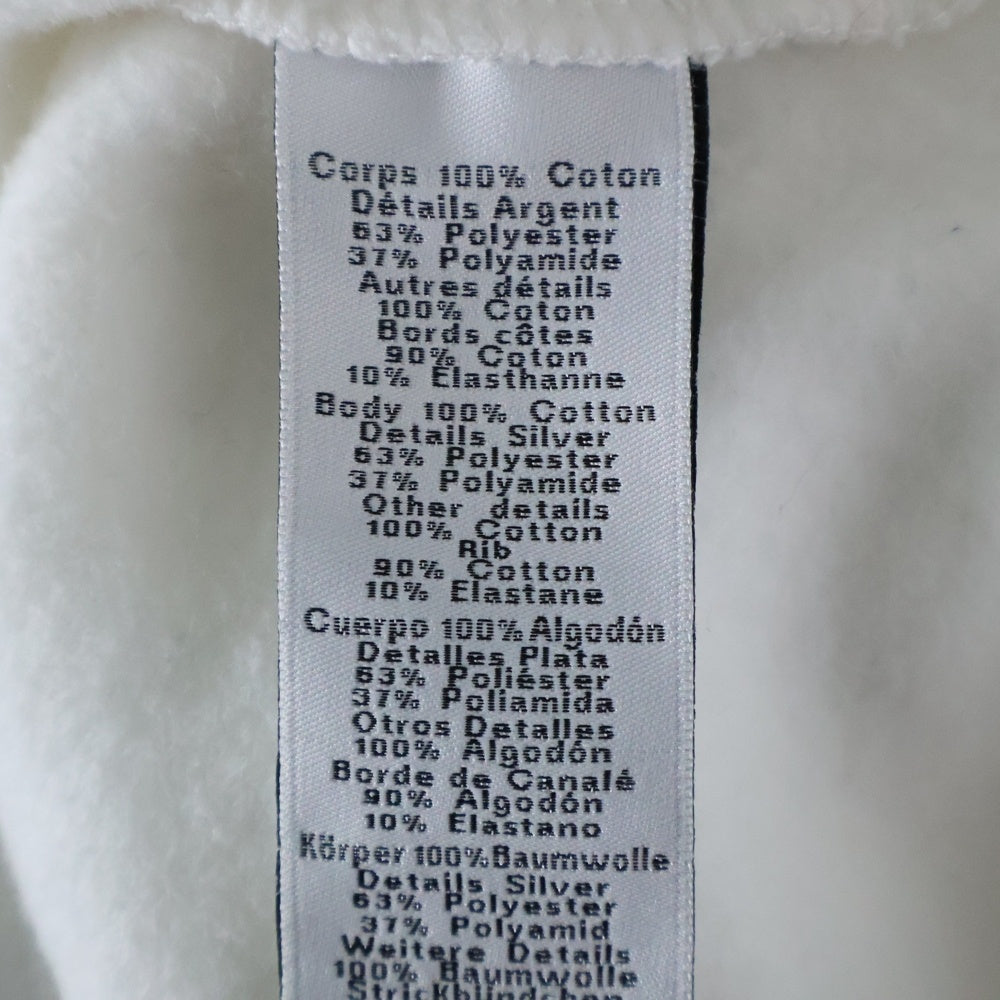 HERMES(エルメス) 23SS Scub'H 裏起毛 フロントロゴ スウェットトレーナー ホワイト