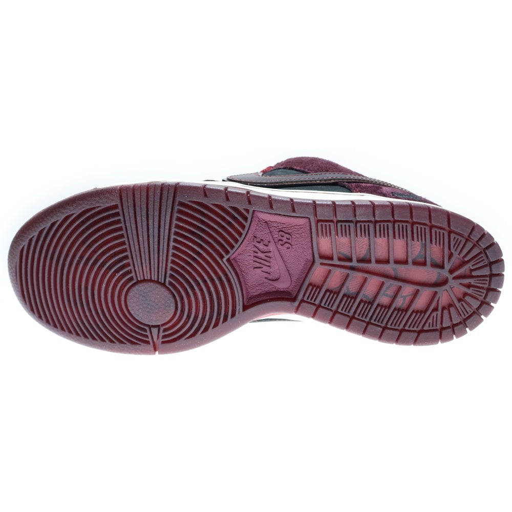 NIKE SB(ナイキエスビー) ×RIOT SKATESHOP DUNK LOW PRO QS MAHOGANY AND TEAM RED ライオットスケートショップ SBダンク ローカットスニーカー ブラック/レッド US7/25cm FZ1289-200