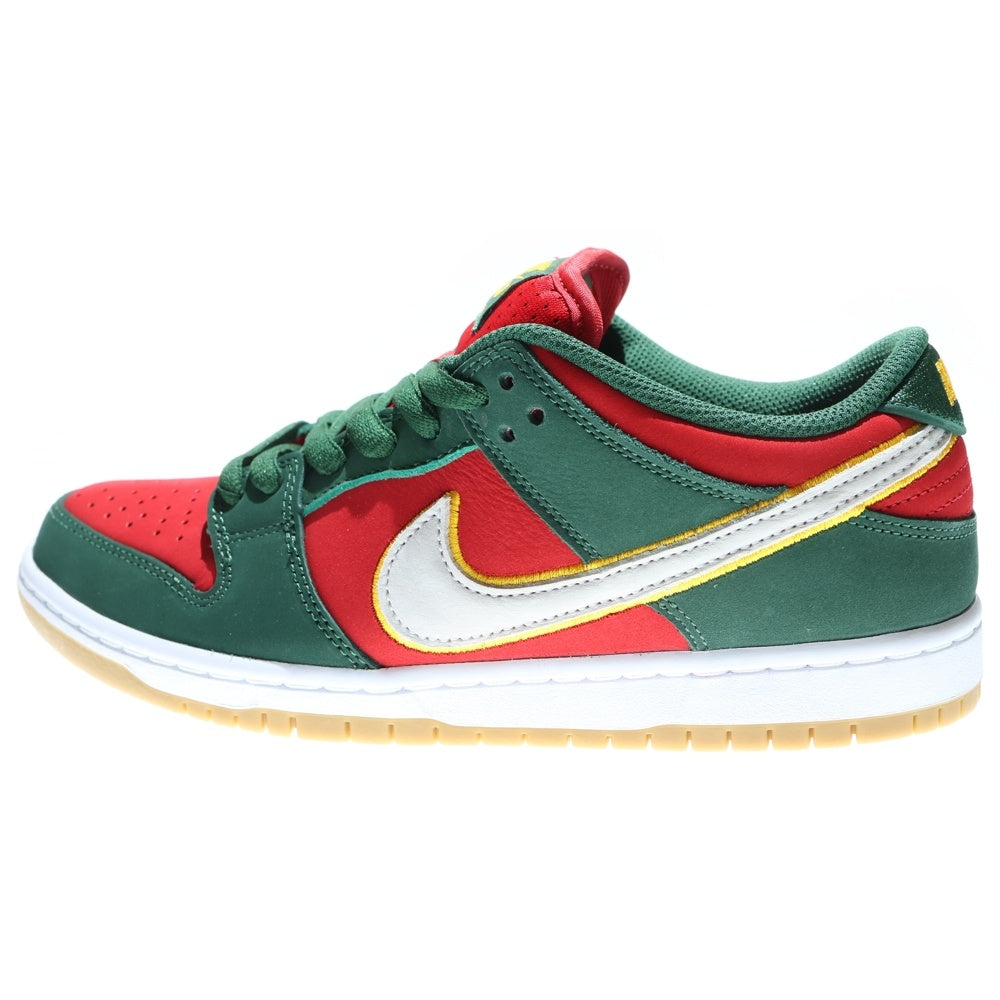 NIKE SB(ナイキエスビー) DUNK LOW SEATTLE SUPERSONICS ダンク シアトル スーパーソニックス ローカットスニーカー レッド/グリーン US8/26cm FZ1287-300