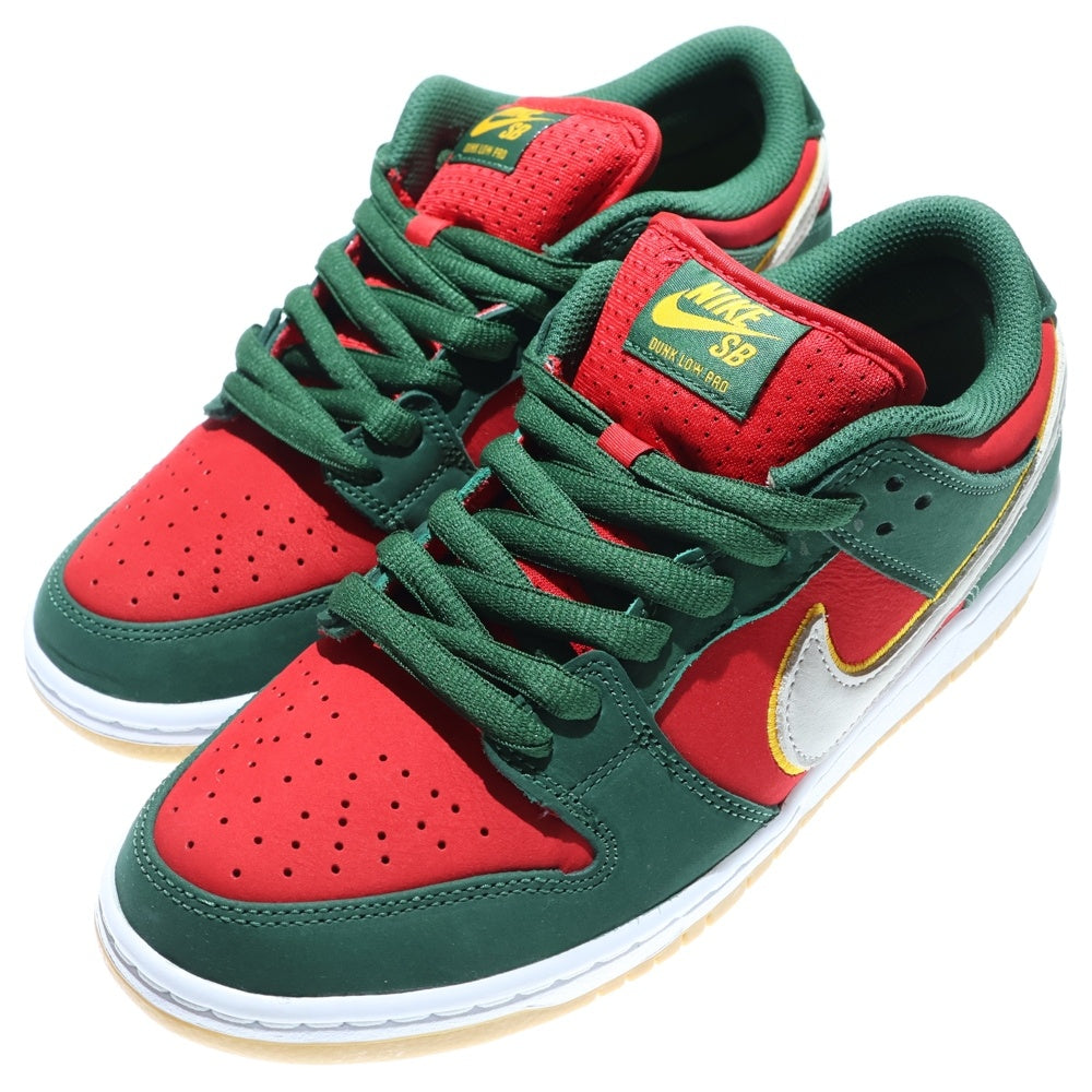 NIKE SB(ナイキエスビー) DUNK LOW SEATTLE SUPERSONICS ダンク シアトル スーパーソニックス ローカットスニーカー レッド/グリーン US8/26cm FZ1287-300