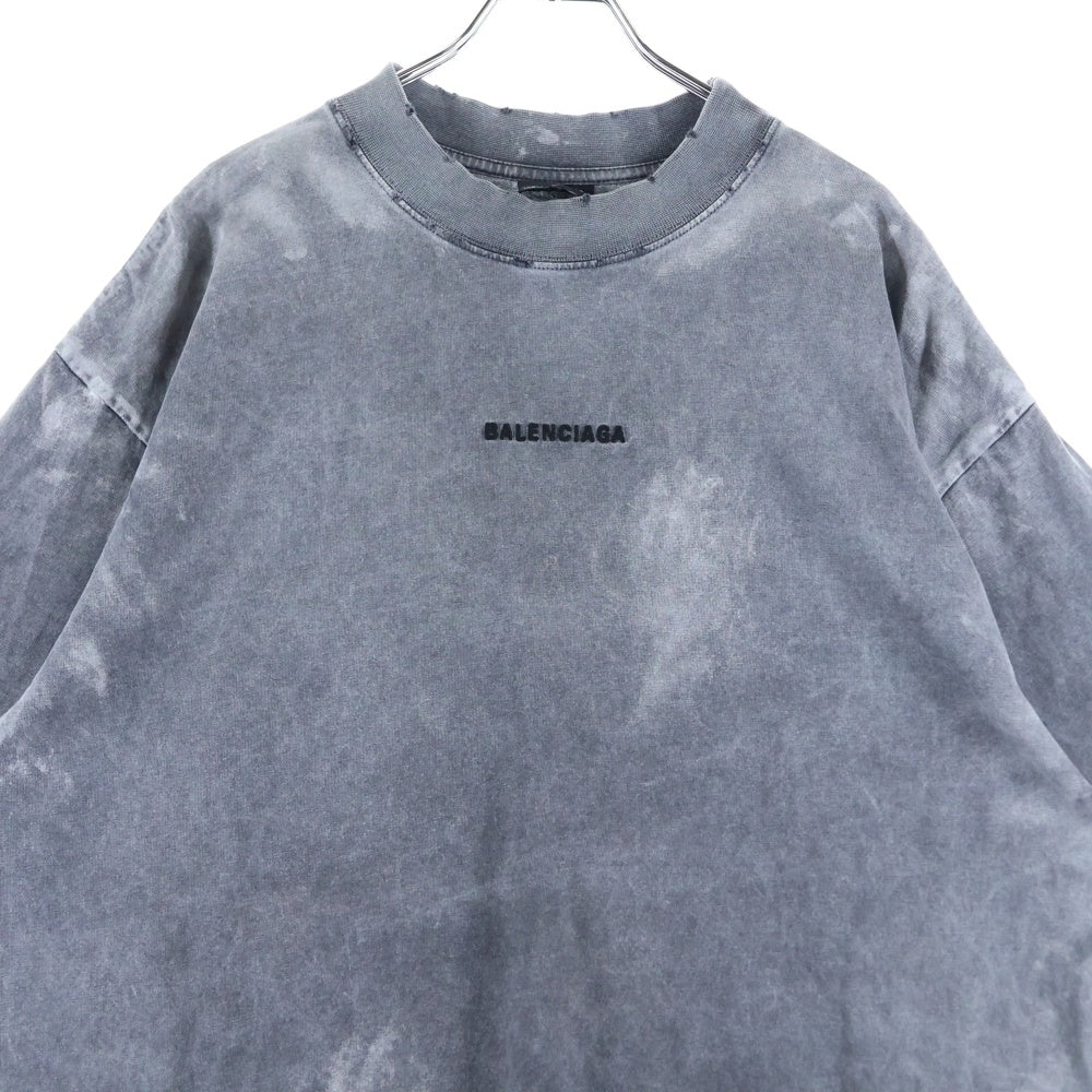 BALENCIAGA(バレンシアガ) Medium Fit T-Shirt ミディアムフィットTシャツ クルーネック 半袖/カットソー ブラック 764235 TRVI8