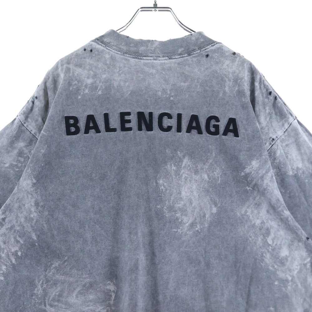 BALENCIAGA(バレンシアガ) Medium Fit T-Shirt ミディアムフィットTシャツ クルーネック 半袖/カットソー ブラック 764235 TRVI8